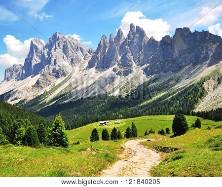 Mountain landscape in Trentino Alto Adidge, Italy