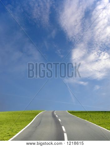 Bred Blue Sky Road