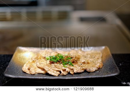 pork and vegetables food teppanyaki Japanese Cooking at kitchen
** Note: Visible grain at 100%, best at smaller sizes