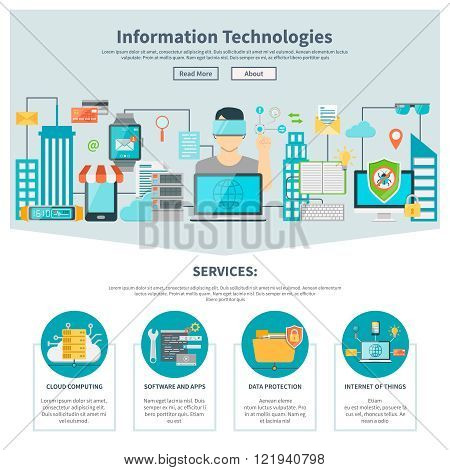 Information Technologies One Page Website
