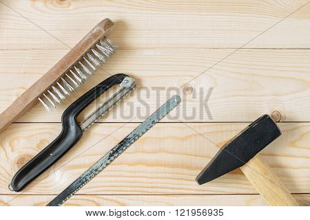 Tools On Wooden Boards