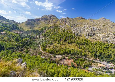 Beautiful view of Sa Calobra on Mallorca Island Spain