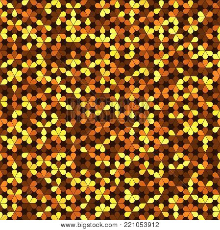 Abstract background of multicolored flowers. Vector illustration
