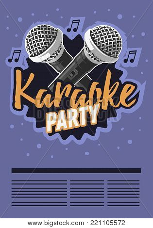 Karaoke Party Vector En Foto Gratis Proefversie Bigstock