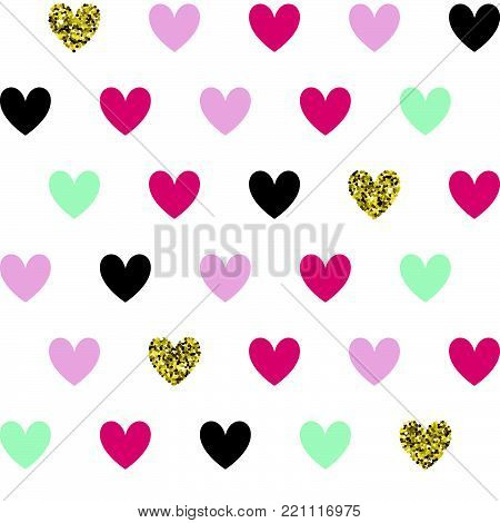 Vector Background With Hearts