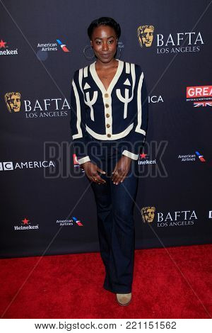LOS ANGELES - JAN 6:  Kirby Howell-Baptiste at the 2018 BAFTA Tea Party Arrivals at the Four Seasons Hotel Los Angeles on January 6, 2018 in Beverly Hills, CA