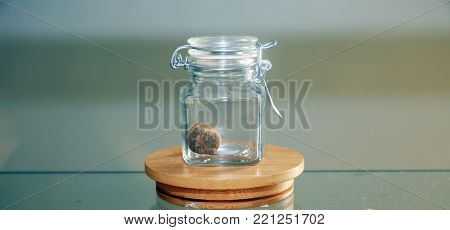 Los Angeles, California / USA January 1, 2018. California allows the sale and use of recreational marijuana by adults over 21 years old. Marijuana buds and hash for sale in a dispensary in Los Angeles
