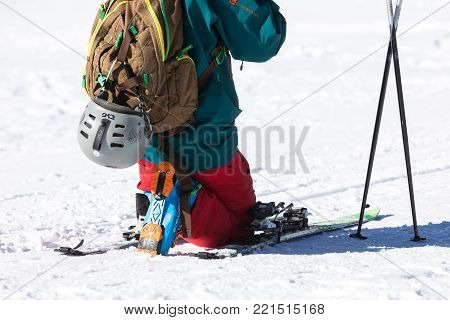 Ski Resort Vasilitsa In The Mountain Range Of Pindos, In Greece.