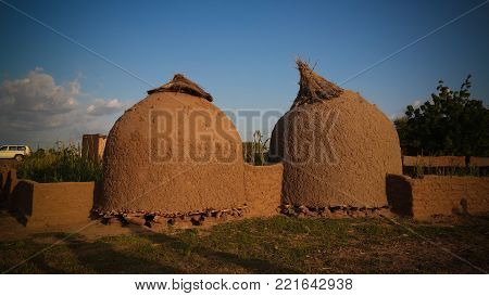 Panoramic view to Bkonni village of Hausa people - 22-09-2017 Tahoua, Niger
