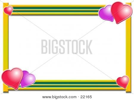 Funky srdce Frame