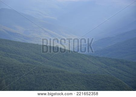 Green hills of Ilinska Mountain, Republic of Macedonia.