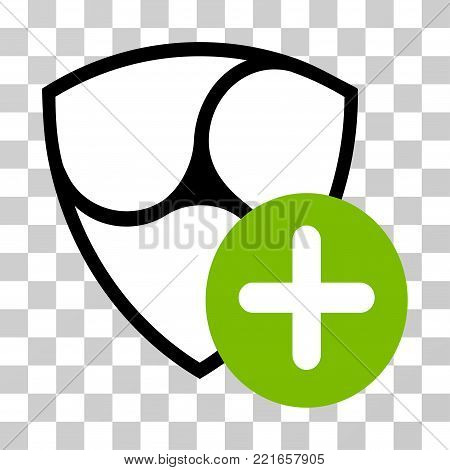 Nem Plus vector pictogram. Illustration style is flat iconic symbol on a chess transparent background.