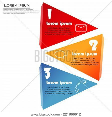 Origami paper infographic colorful banners set. Advertising Design shape. Vector  illustration EPS10 2