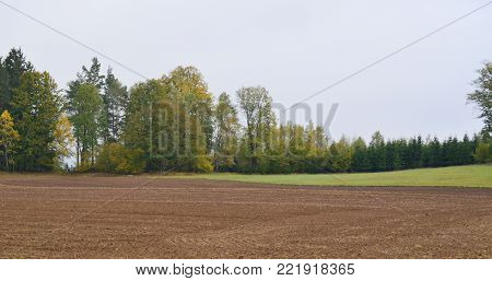 vie of autumn landscape, southern Bohemia . Czech Republic