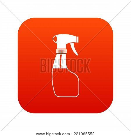 Spray icon digital red for any design isolated on white vector illustration