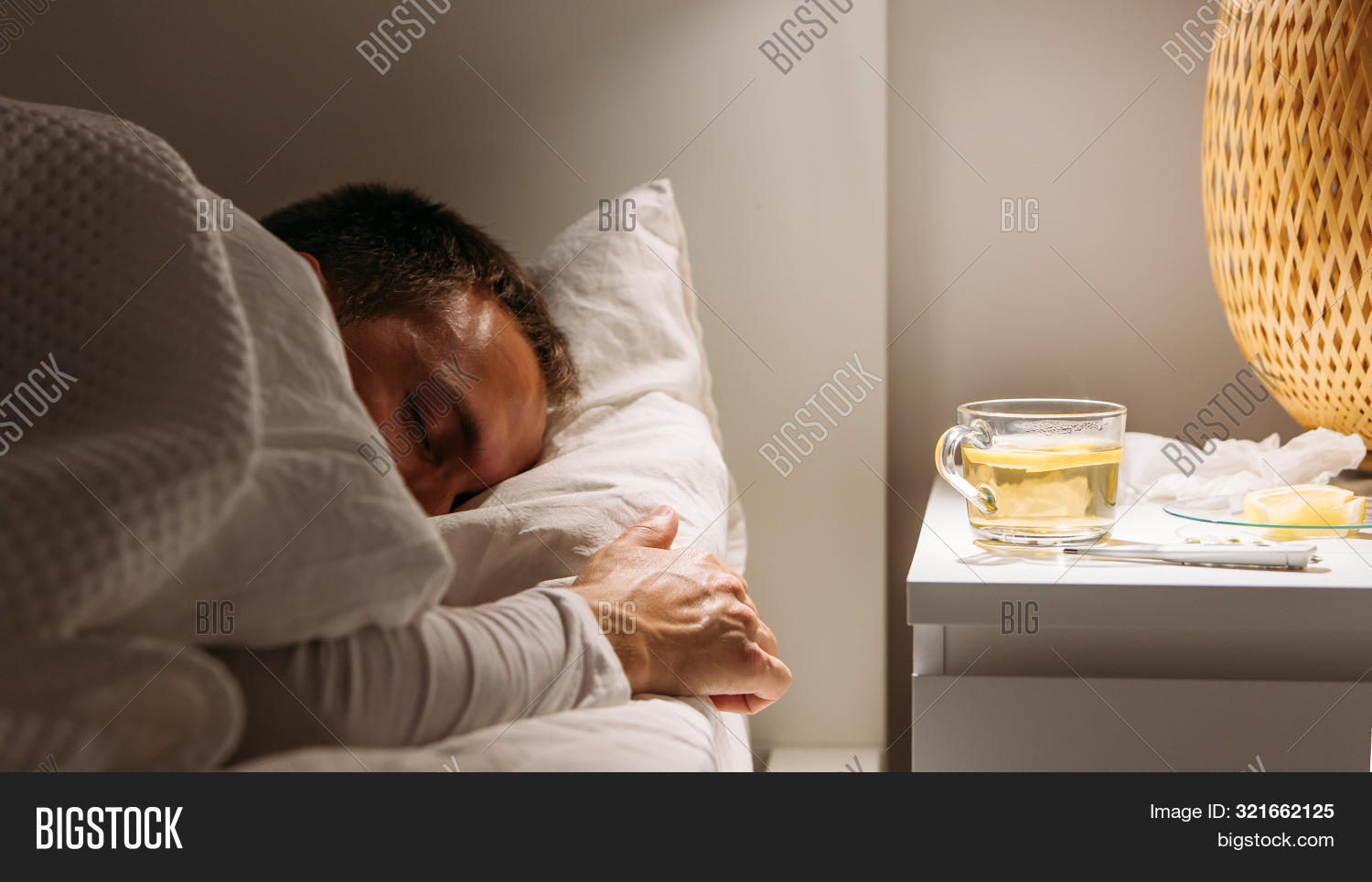 Sick Man Sleeps Image & Photo (Free Trial) Bigstock
