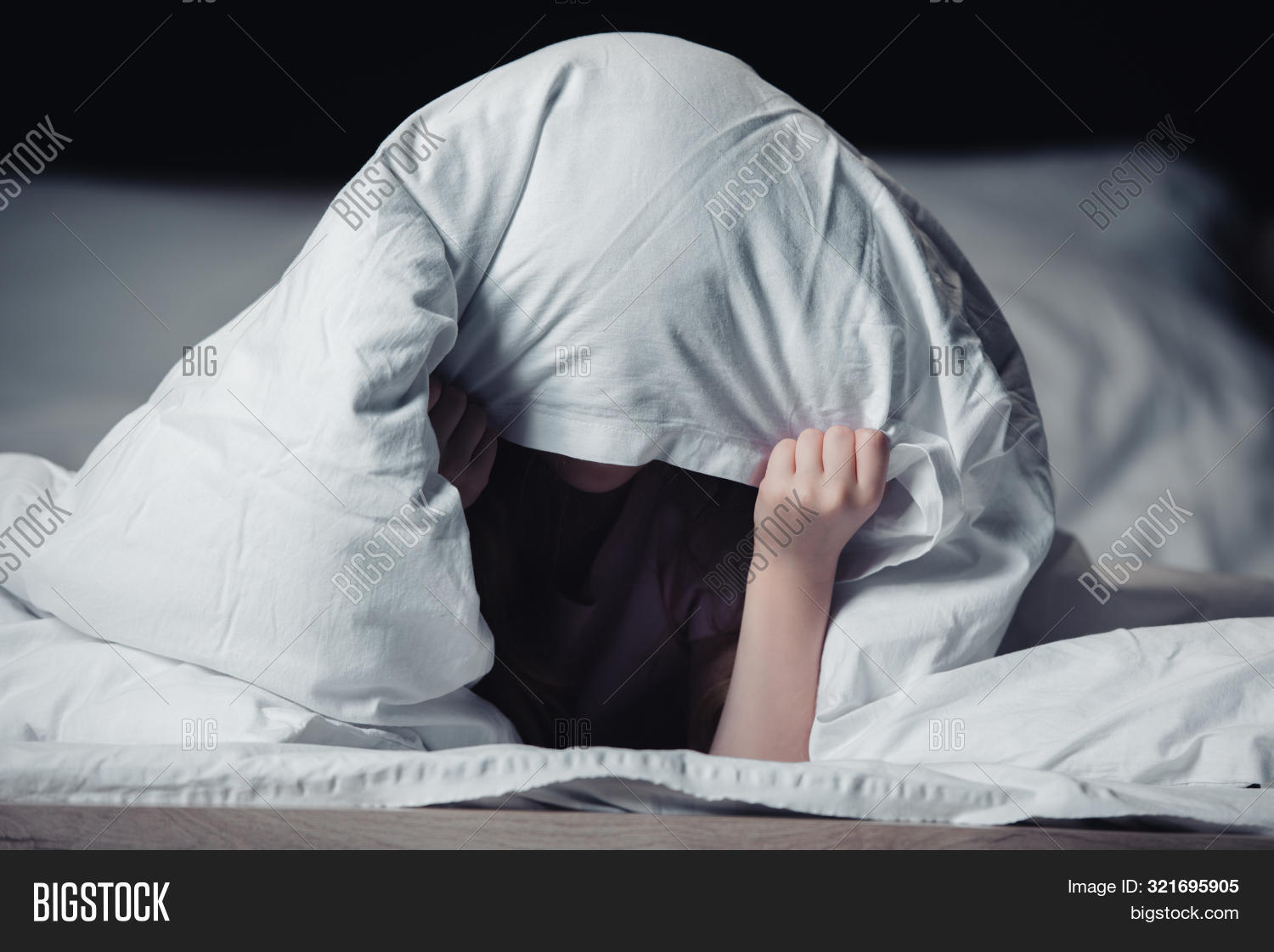 Scared Child Hiding Image & Photo (Free Trial) Bigstock