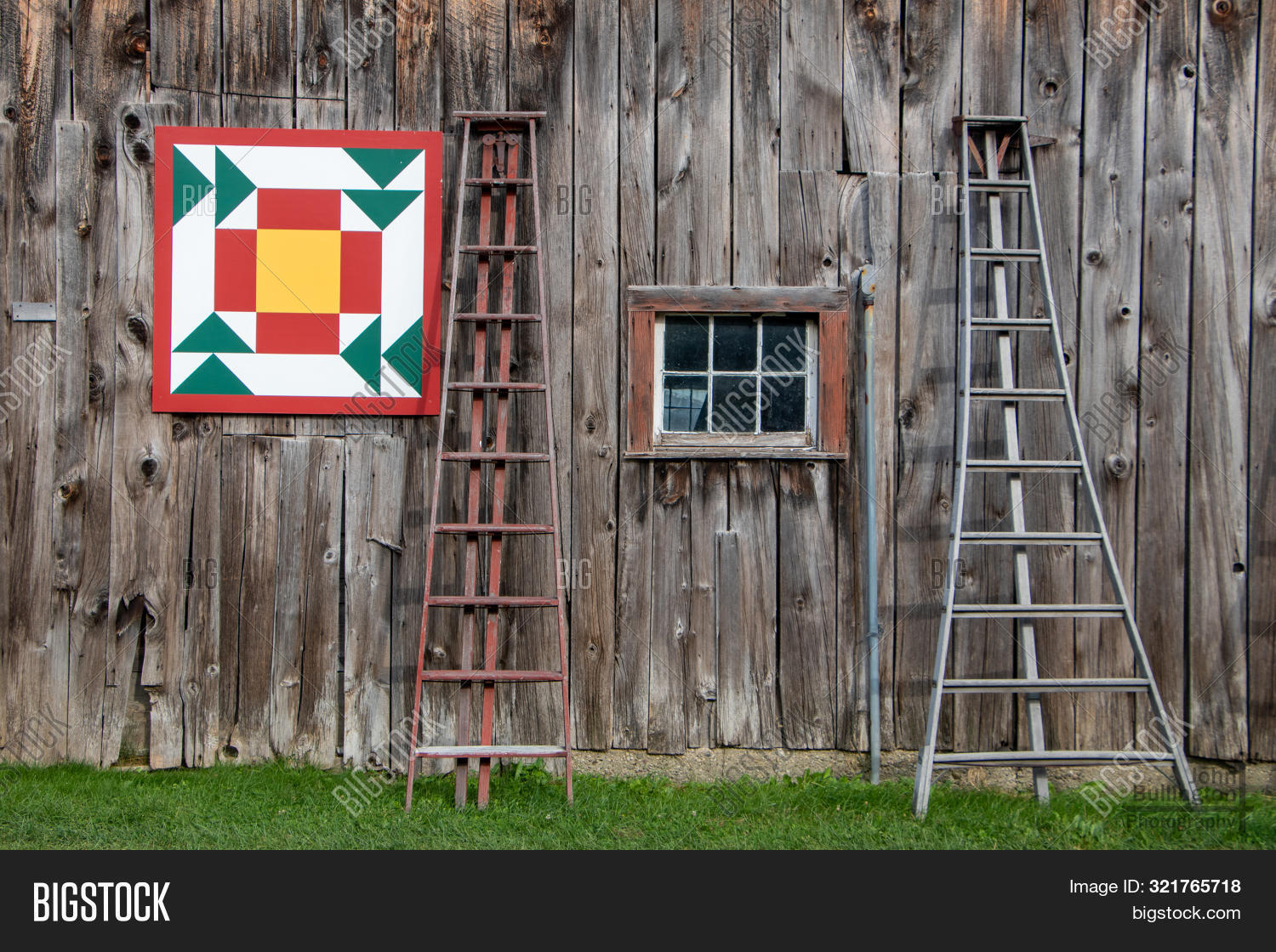 Barn Quilt On Side Image & Photo (Free Trial) Bigstock