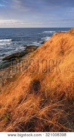 Amazing Sunset Seascape Of The Coastline Of Lozenets, Burgas Region, Bulgaria