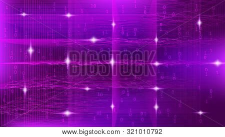 Light Big Data Architecture. Analysis Center. Gradient Information Cloud. Glow Tech Fractal. Magenta