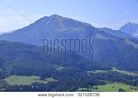 View Of The Chiemgau Alps Near Reit Im Winkl In The District Of Traunstein In Bavaria