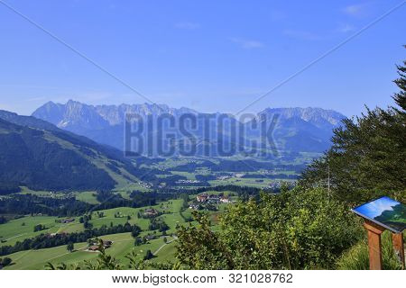 View Of The Kaisergebirge In Eastern Alps In Tyrol