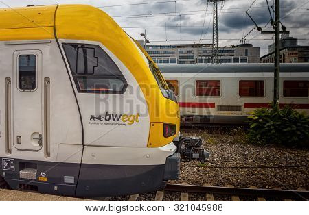 Stuttgart,germany - September 06,2019:main Station This Is One Of The Modern Local Train Lines,which
