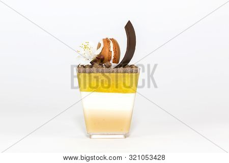 Mini Canapes For Refreshments At Banquets Receptions Catering On A White Background.