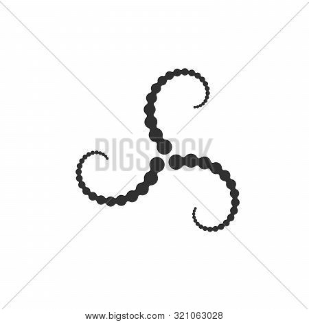 Abstract Molecular Nanotechnology Circle Logo Template. Stylized Stock Vector Illustration Isolated 
