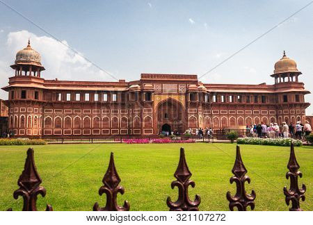 Agra Fort Image Is Take At Agra Uttar Pradesh India On 02 Apr 2019. It Is One Of The Seven Wonders O