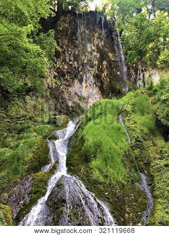 Waterfall Skakavac In A Forest Park Jankovac Or Slap Skakavac U Park Sumi Jankovac - Papuk Nature Pa