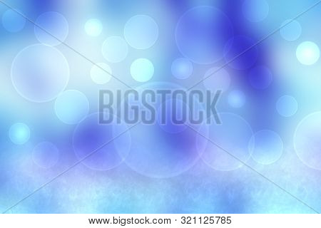 Abstract Underwater Illustration. Nice Abstract Gradient Blue Delicate Pastel Turquoise Bokeh Backgr