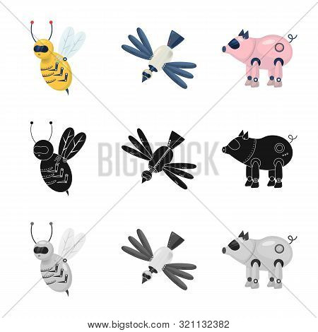 Vector Illustration Of Toy And Science Icon. Set Of Toy And Toy Stock Symbol For Web.