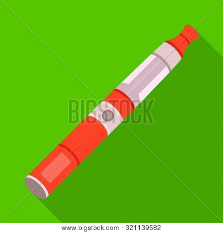 Vector Illustration Of Cigarette And Vape Logo. Set Of Cigarette And Electronic Vector Icon For Stoc