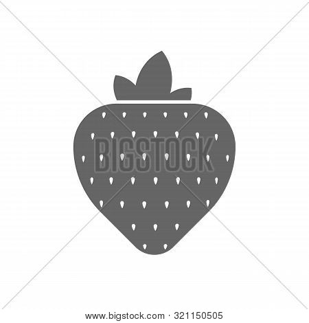 Strawberryisolated On White Background. Vector Illustration. Eps