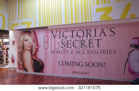 Orio Al Serio, Italy - Circa September 2015: Victoria's Secret Brand Store Coming Soon - Advertiseme