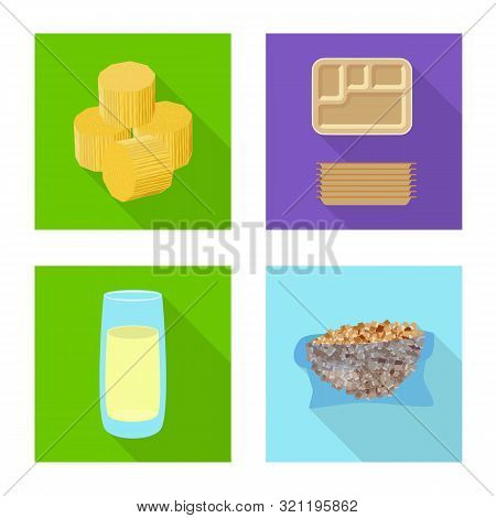Vector Illustration Of Plant And Plantation Sign. Collection Of Plant And Agriculture Stock Vector I