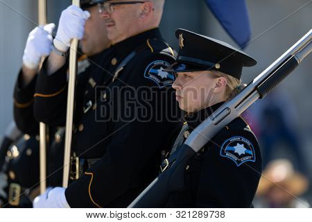 Benton Harbor, Michigan, Usa - May 4, 2019: Blossomtime Festival Grand Floral Parade, Berrien County