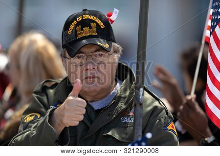 Benton Harbor, Michigan, Usa - May 4, 2019: Blossomtime Festival Grand Floral Parade, Trailer Transp