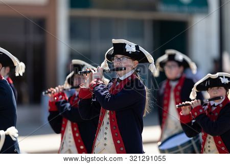 Benton Harbor, Michigan, Usa - May 4, 2019: Blossomtime Festival Grand Floral Parade, Young Men Wear