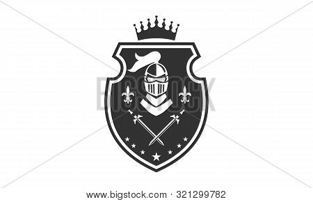 Knight Medieval Est 1975 Logo. Vector Illustration Vector