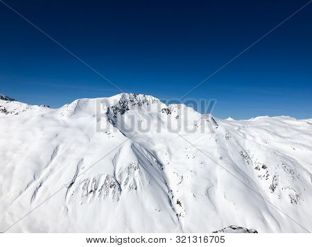 Beautiful Mountains In Italy Livigno. Ski Resort. Alps.