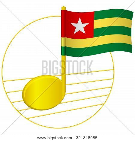 Togo Flag Musical Vector & Photo (Free Trial) | Bigstock