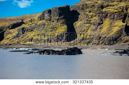 Solheimajokull Glacier In Southern Iceland