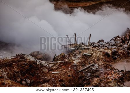 Geothermal Power Station In Iceland
