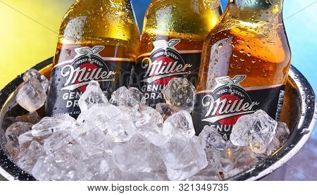 Bottles Of Miller Genuine Draft Beer