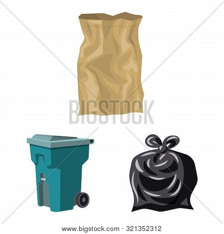 Vector Design Of Environment And Waste Symbol. Set Of Environment And Ecology Stock Vector Illustrat