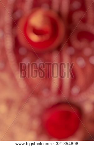 Abstract Background Of Blank Wedding Invitation Card On Red Background, Indian Wedding Background