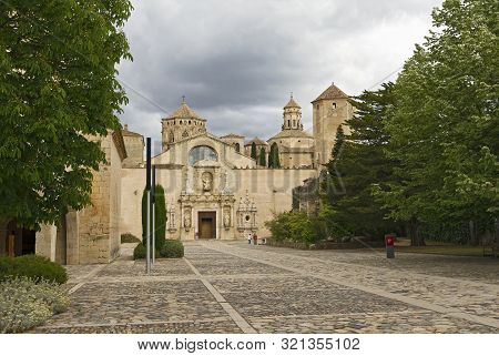 Poblet Monastery In Catalonia Is One Of The Largest In Spain.