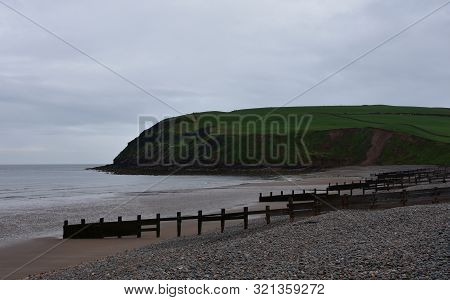 Coastal View Of St Bees In Cumbria England.